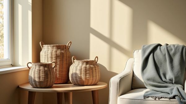 Des paniers qui allient rangement pratique et style à la maison