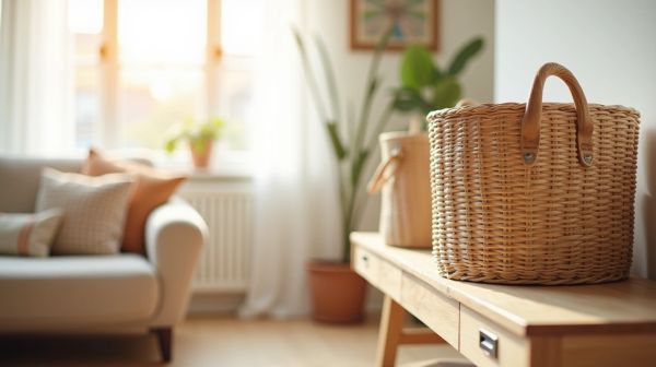 Des paniers qui allient rangement pratique et style à la maison