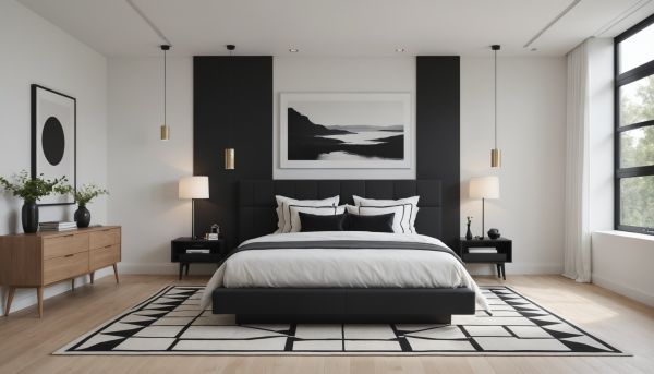 Optimiser votre espace : comment aménager une chambre blanc et noir