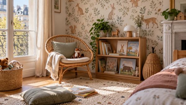 Top idées de décoration avec du papier peint pour enfants