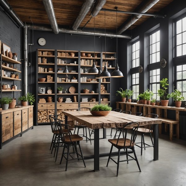 Quelles astuces pour intégrer des éléments en bois brut dans une décoration industrielle?