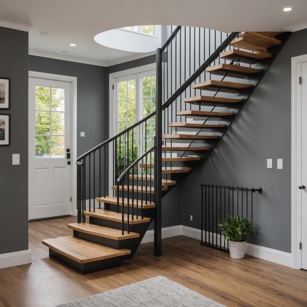Quelle est la meilleure manière de sécuriser un escalier sans rampe dans une maison moderne?